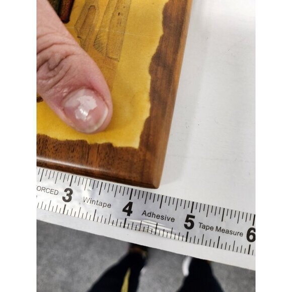 Vintage Emil Fink Verlag M.I. Hummel The Little Fiddler Wood Wall Plaque 1950s - Picture 6 of 6